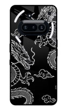 Twin Dragons Nothing Phone 3A Glass Case Back Cover by Casekaro