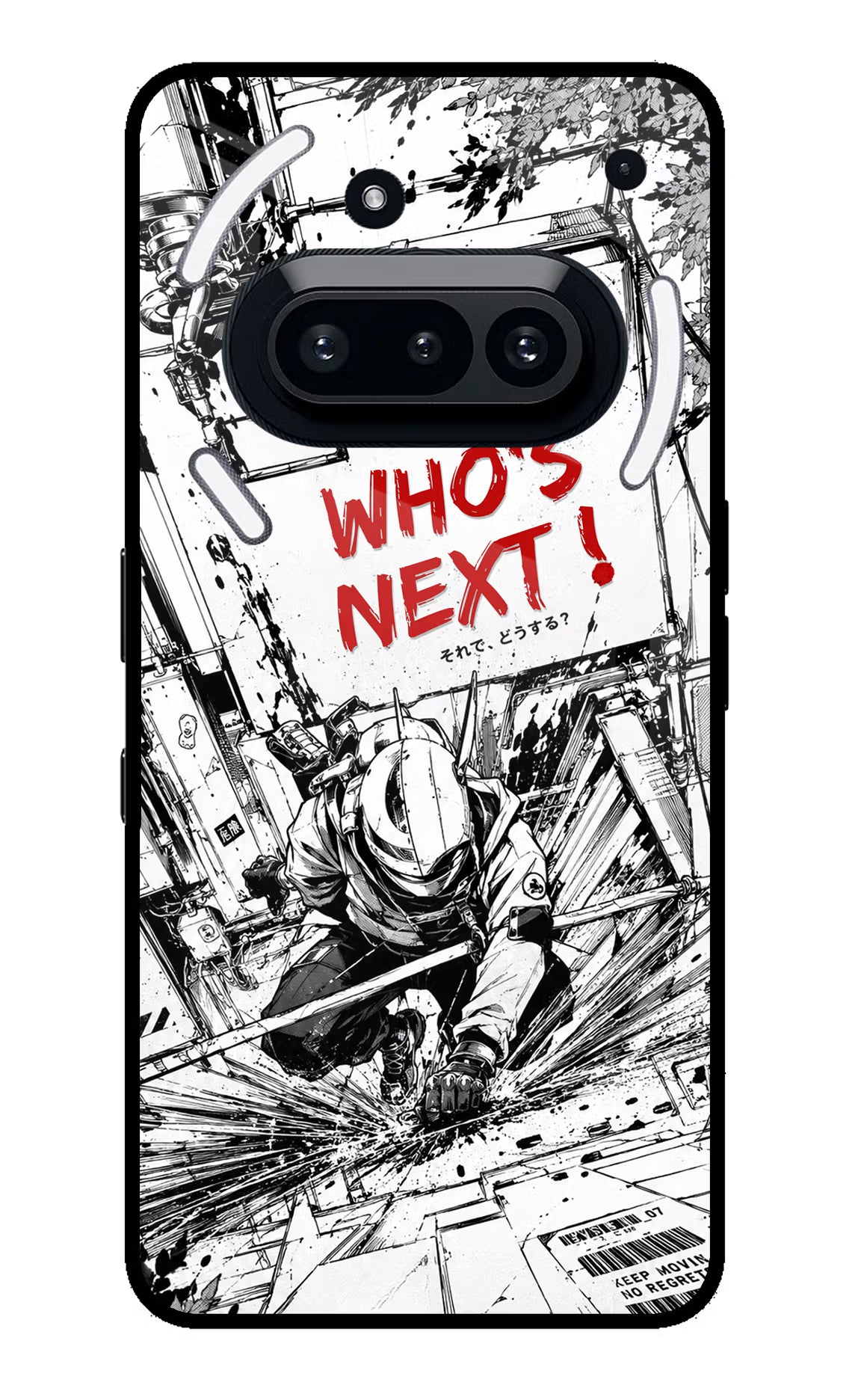Who's Next Nothing Phone 3A Glass Case Back Cover by Casekaro