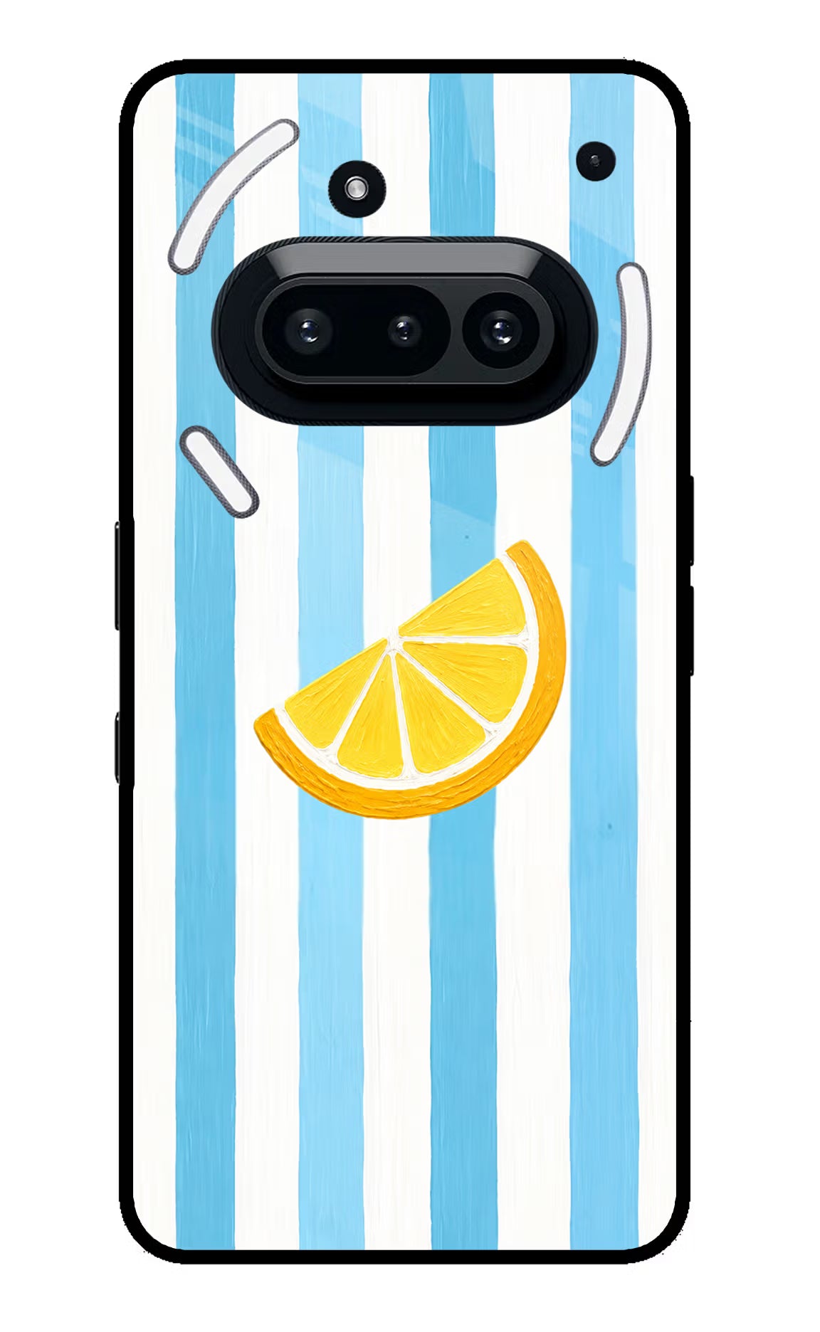 Summer Lemon Nothing Phone 3A Glass Case Back Cover by Casekaro