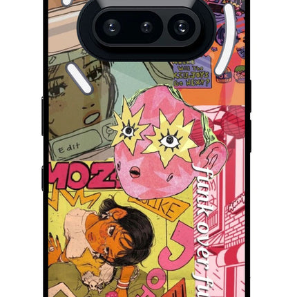 Funkover Nothing Phone 3A Glass Case Back Cover by Casekaro