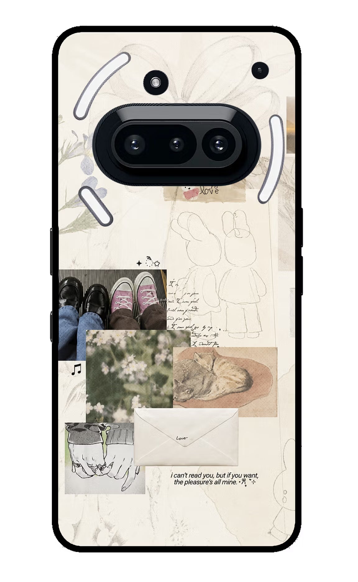 Soft Aesthetic Nothing Phone 3A Glass Case