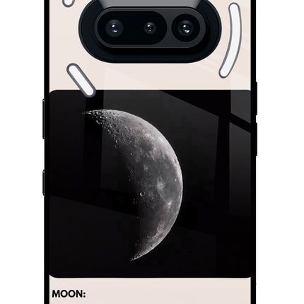 Moon Phase Nothing Phone 3A Glass Case Back Cover by Casekaro