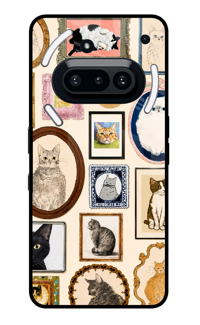 Mirror Cats Nothing Phone 3A Glass Case