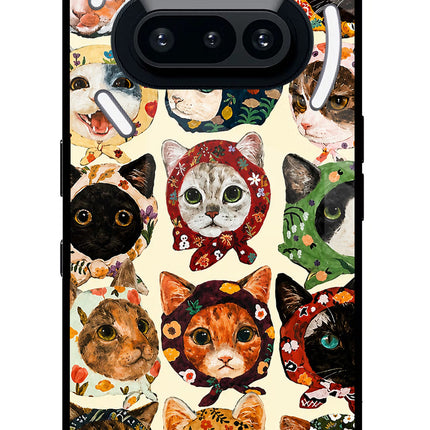 Cool Cat Nothing Phone 3A Glass Case Back Cover by Casekaro