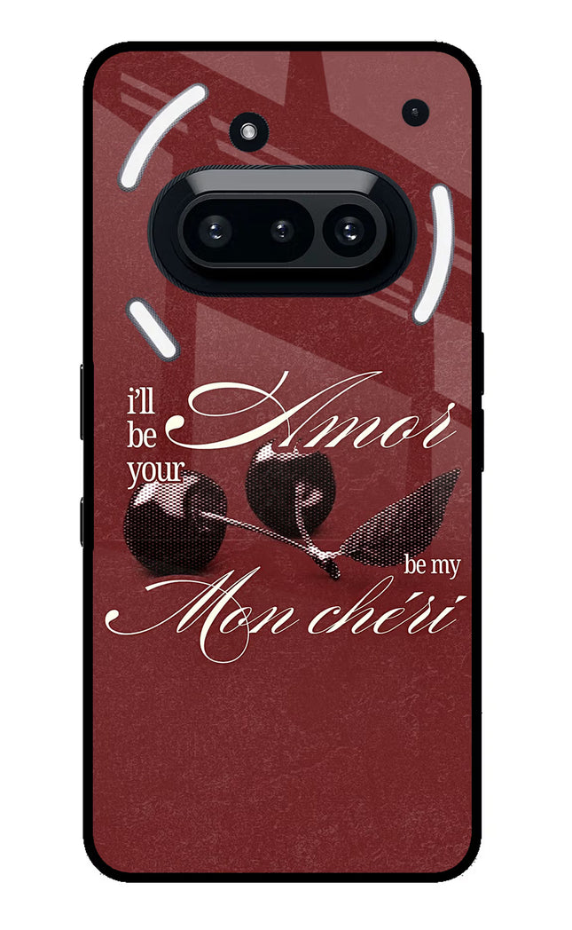 Velvet Cherry Nothing Phone 3A Glass Case