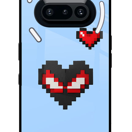 Peter Heart Nothing Phone 3A Glass Case Back Cover by Casekaro