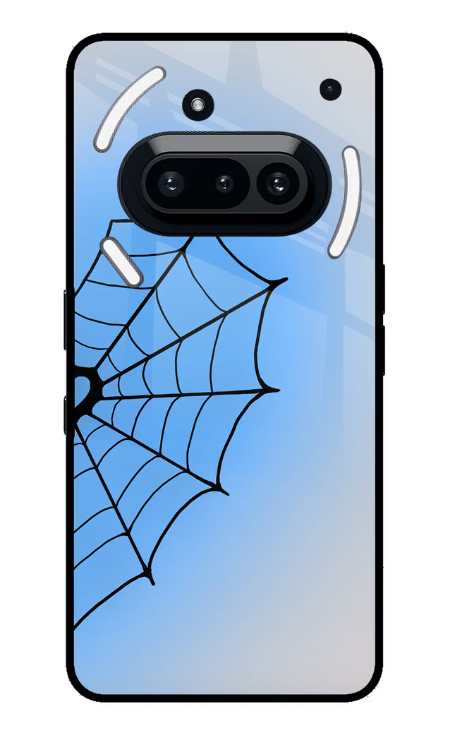 Blue Web Nothing Phone 3A Glass Case