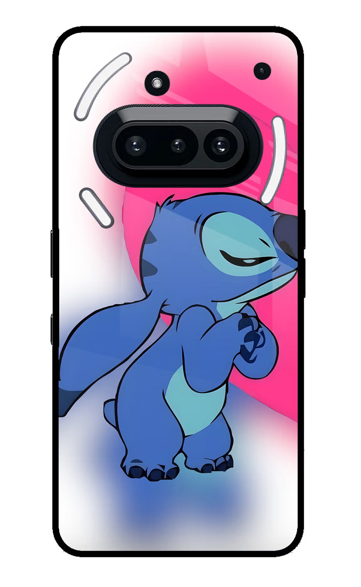 Stitch Hug Nothing Phone 3A Glass Case