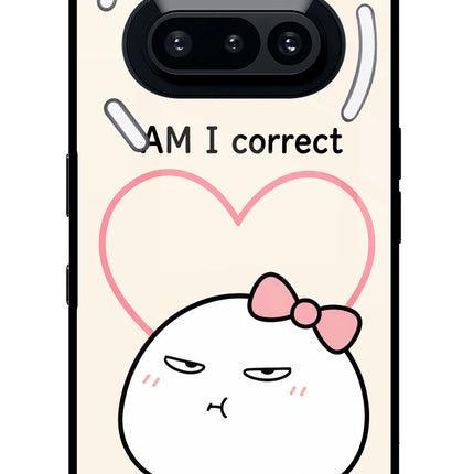 Always Right Nothing Phone 3A Glass Case Back Cover by Casekaro