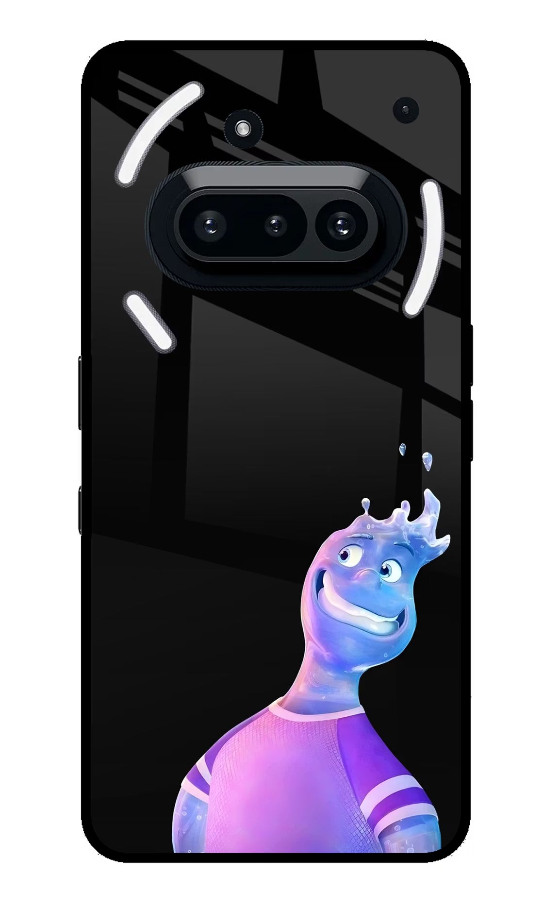 Wade Wave Nothing Phone 3A Glass Case Back Cover by Casekaro