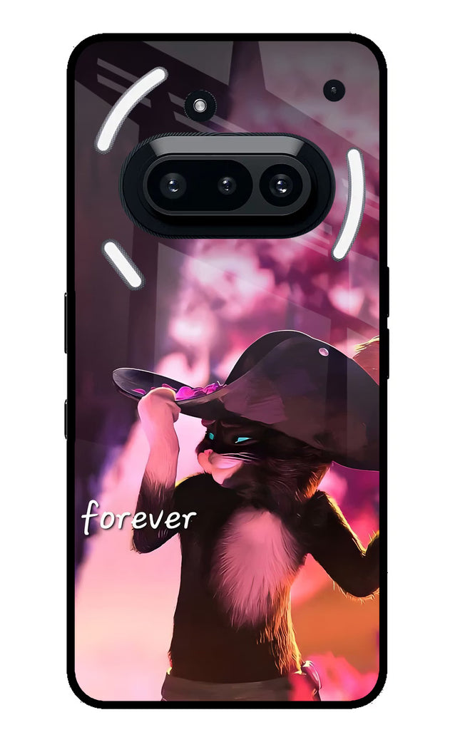 Forever Cat Nothing Phone 3A Glass Case