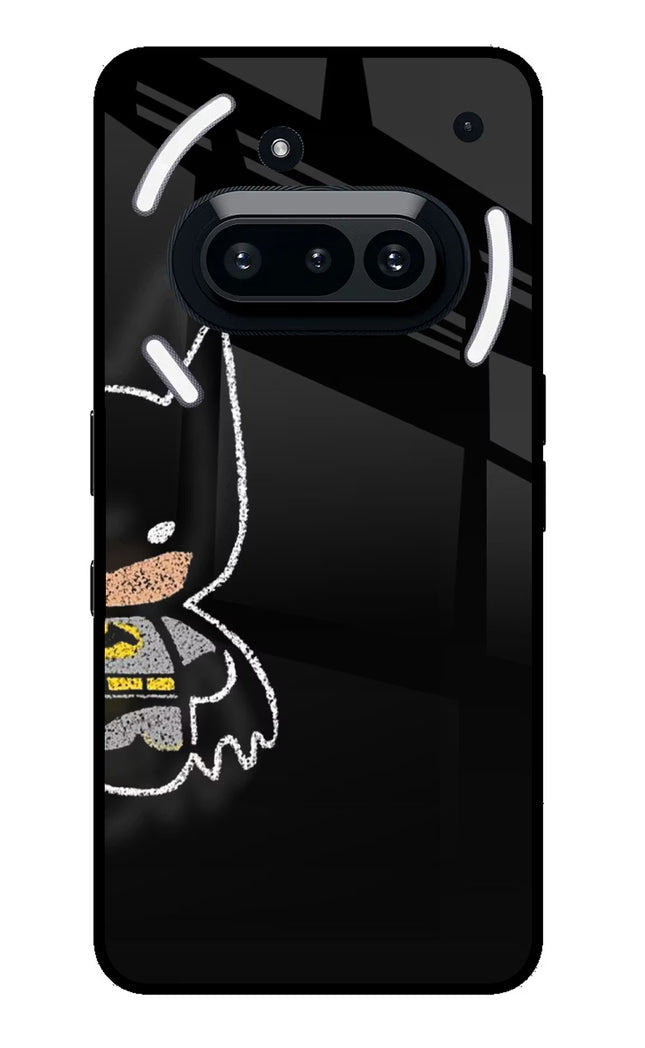 Bat Kitty Nothing Phone 3A Glass Case