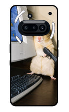 Hacker Hamster Nothing Phone 3A Glass Case