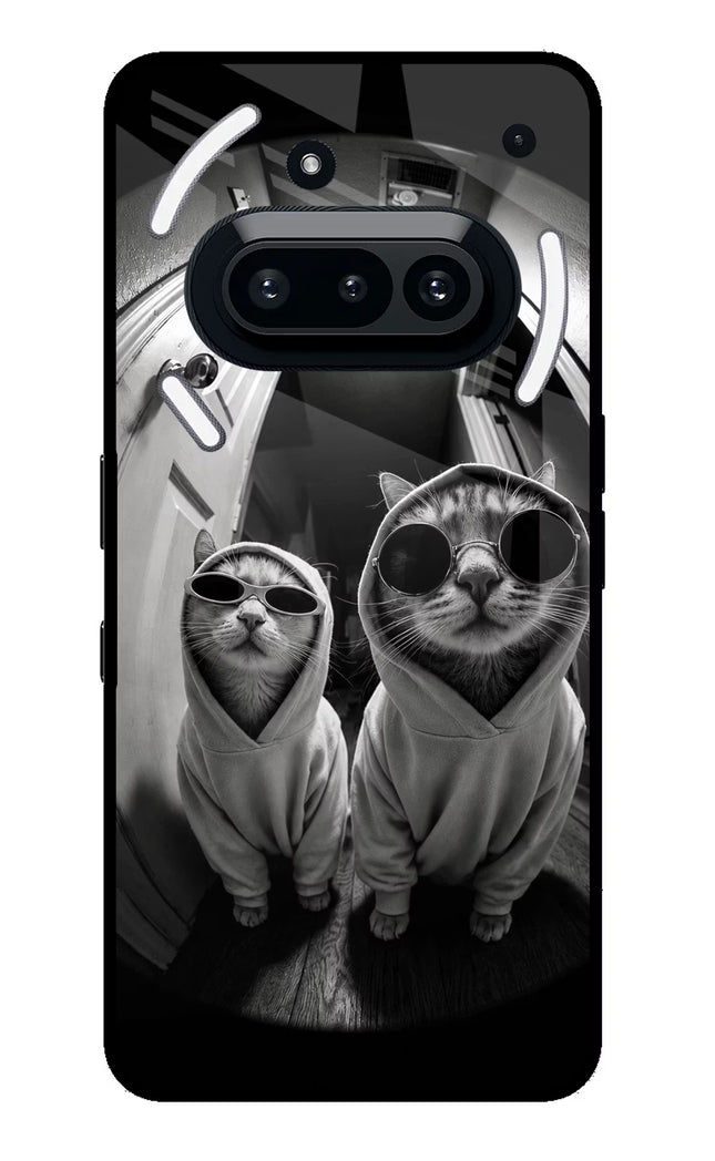 Hood Cats Nothing Phone 3A Glass Case