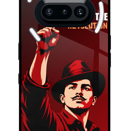 Bhagat Singh Revolution Nothing Phone 3A Glass Case
