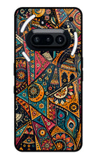 Folk Print Nothing Phone 3A Glass Case