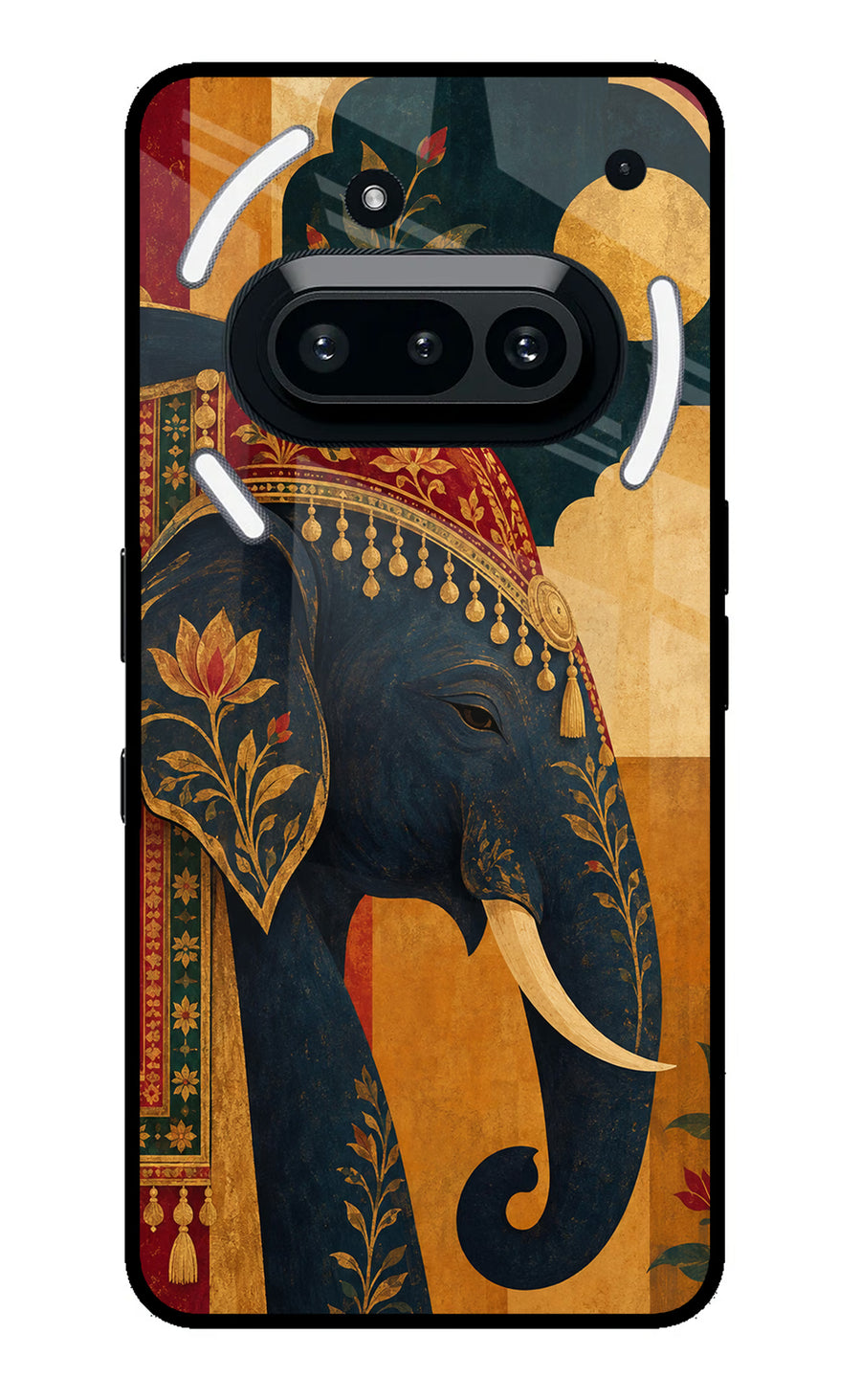 Royal Elephant Nothing Phone 3A Back Cover, Glass case
