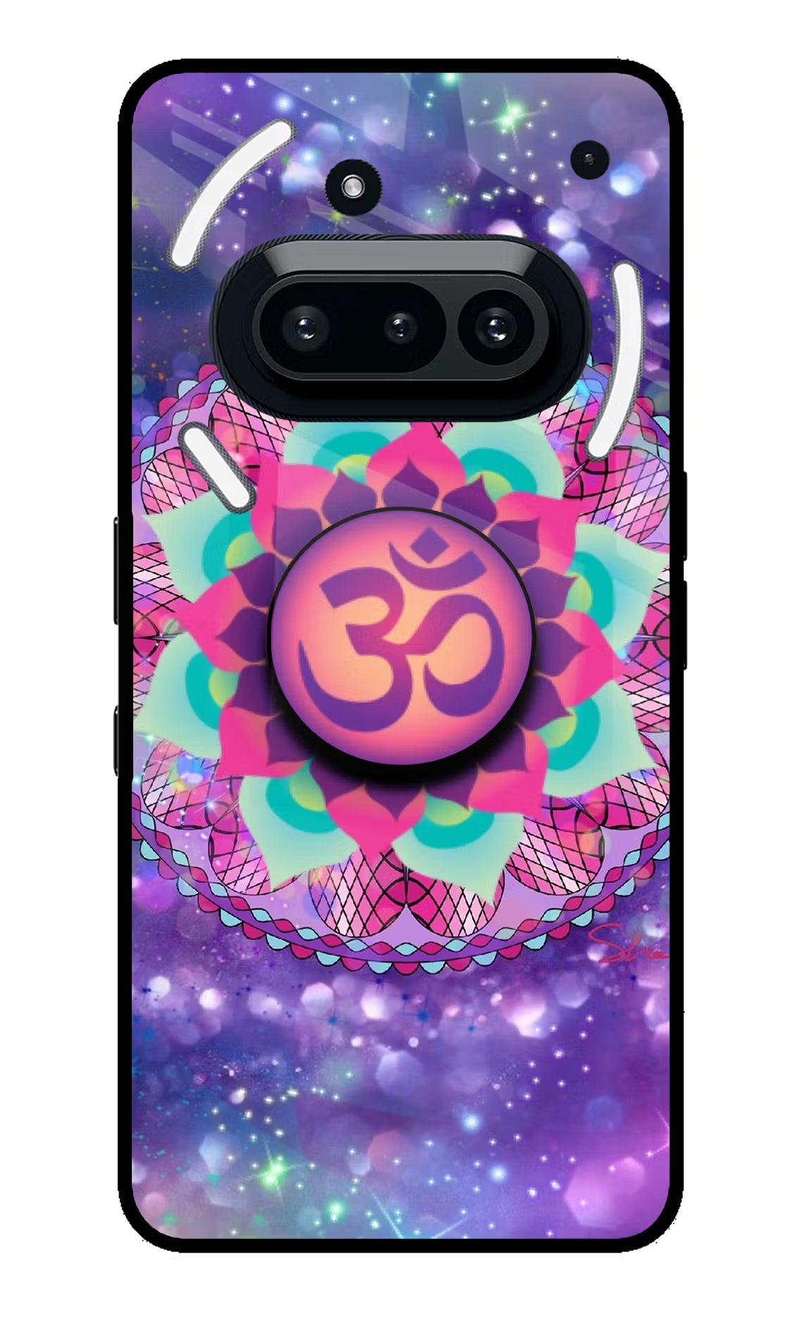 Om Purple Nothing Phone 3A Pop Case by Casekaro