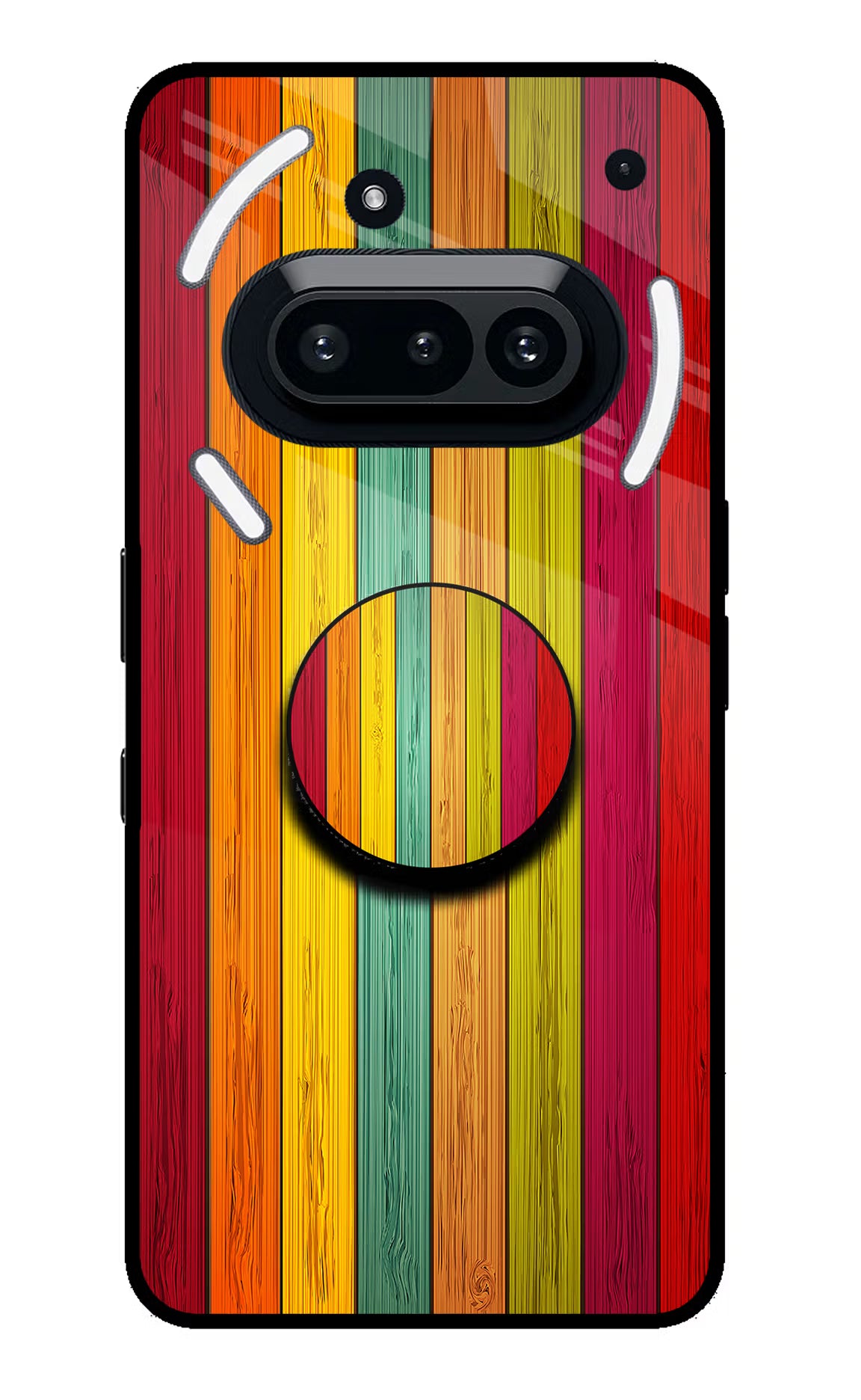 Multicolor Wooden Nothing Phone 3A Pop Case by Casekaro