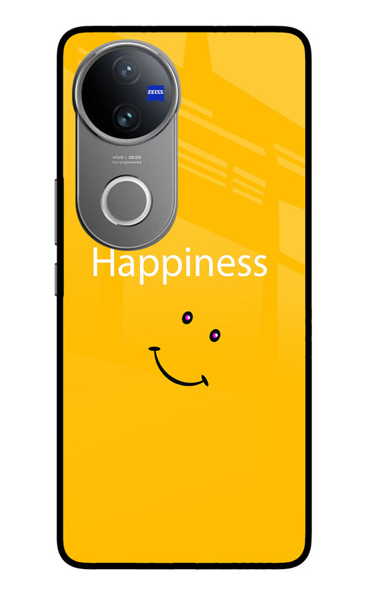 Happiness With Smiley Vivo V50 5G Glass Case