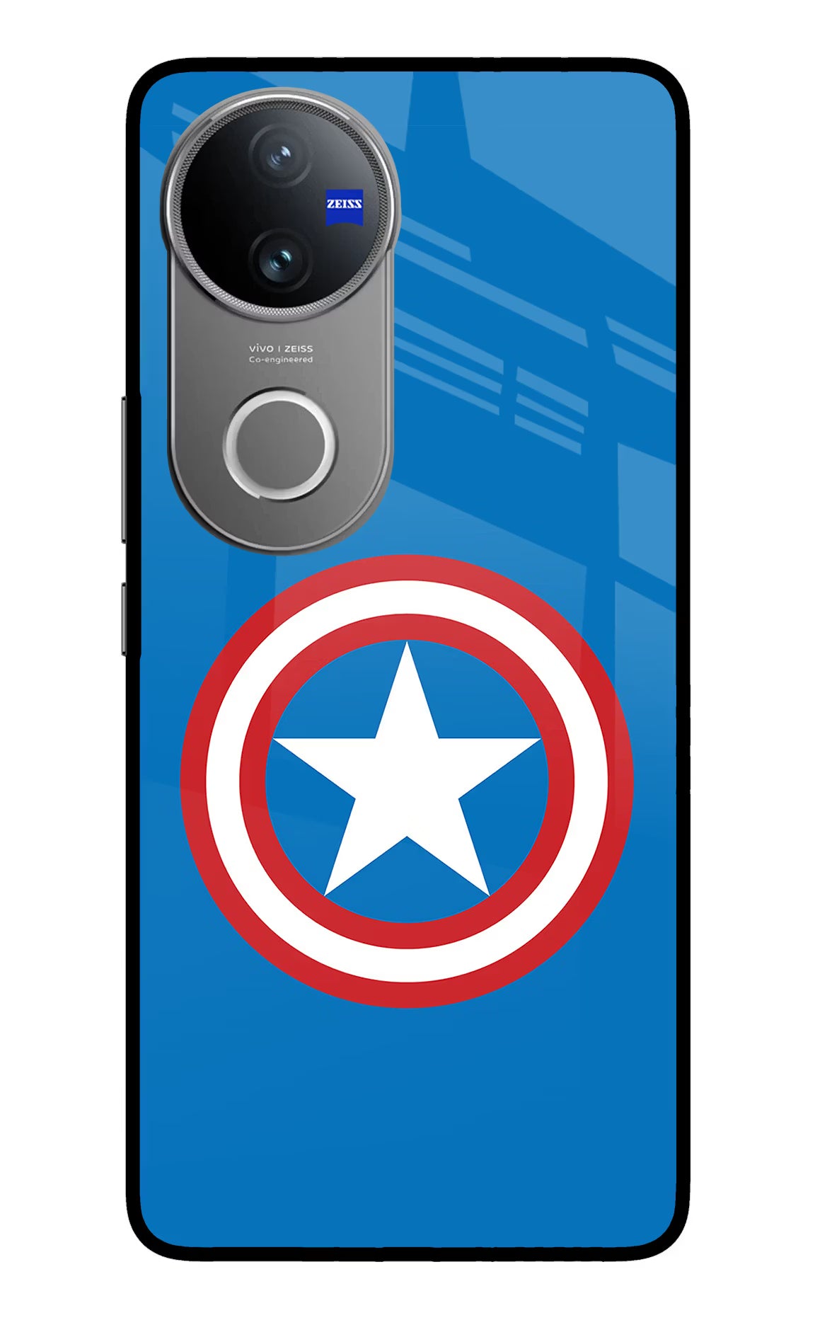 Captain America Logo Vivo V50 5G Glass Case