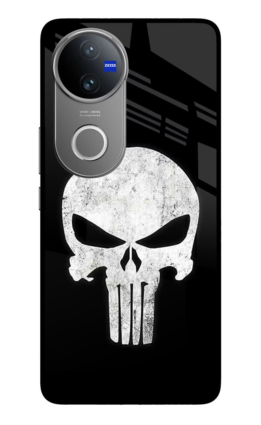 Punisher Skull Vivo V50 5G Back Cover, Metal case