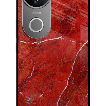 Red Marble Design Vivo V50 5G Glass Case