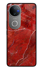 Red Marble Design Vivo V50 5G Glass Case