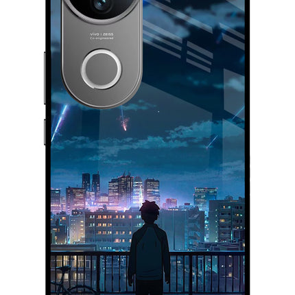 Anime Vivo V50 5G Glass Case Back Cover by Casekaro