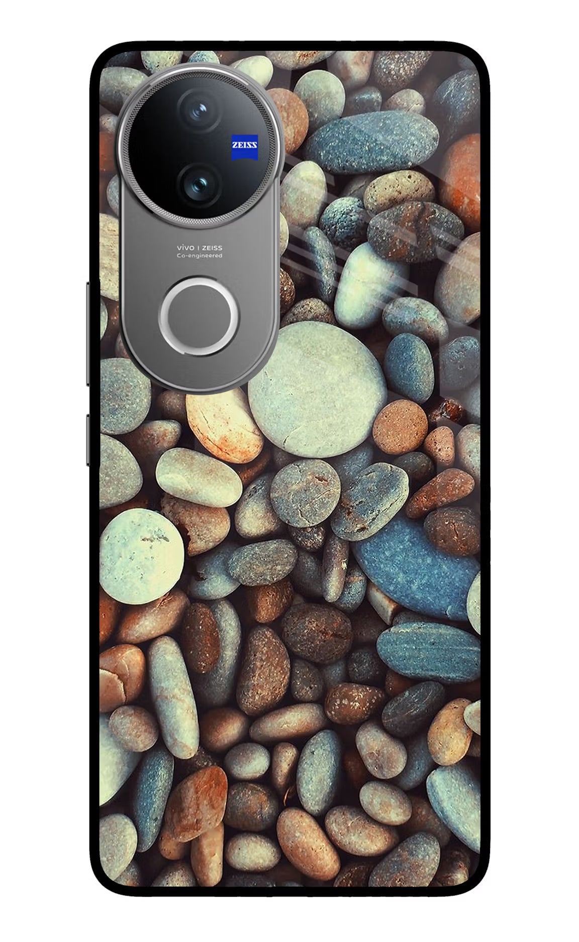 Pebble Vivo V50 5G Glass Case Back Cover by Casekaro