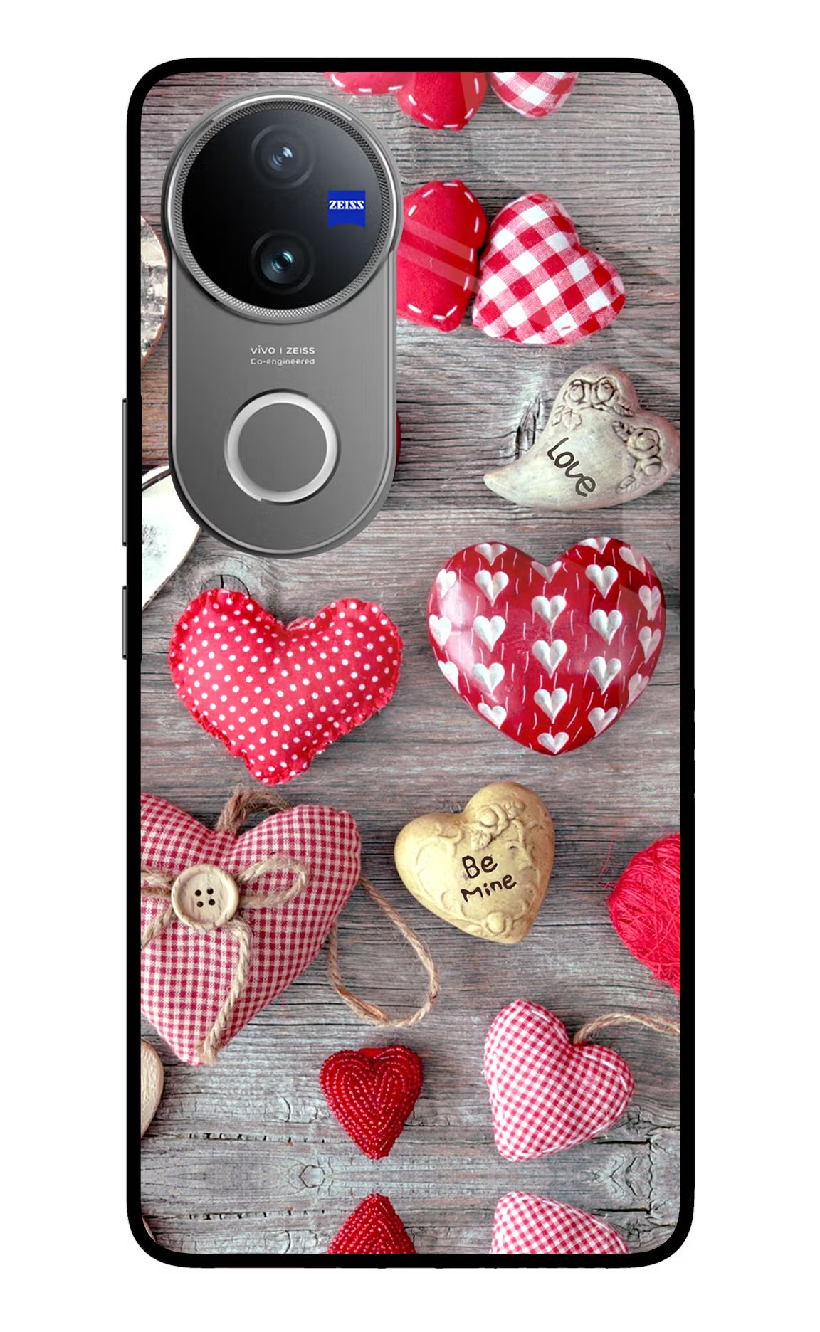 Love Wallpaper Vivo V50 5G Glass Case Back Cover by Casekaro