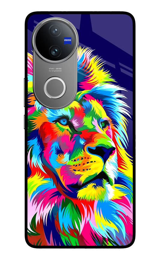 Vector Art Lion Vivo V50 5G Glass Case