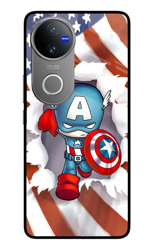 Captain America Vivo V50 5G Glass Case