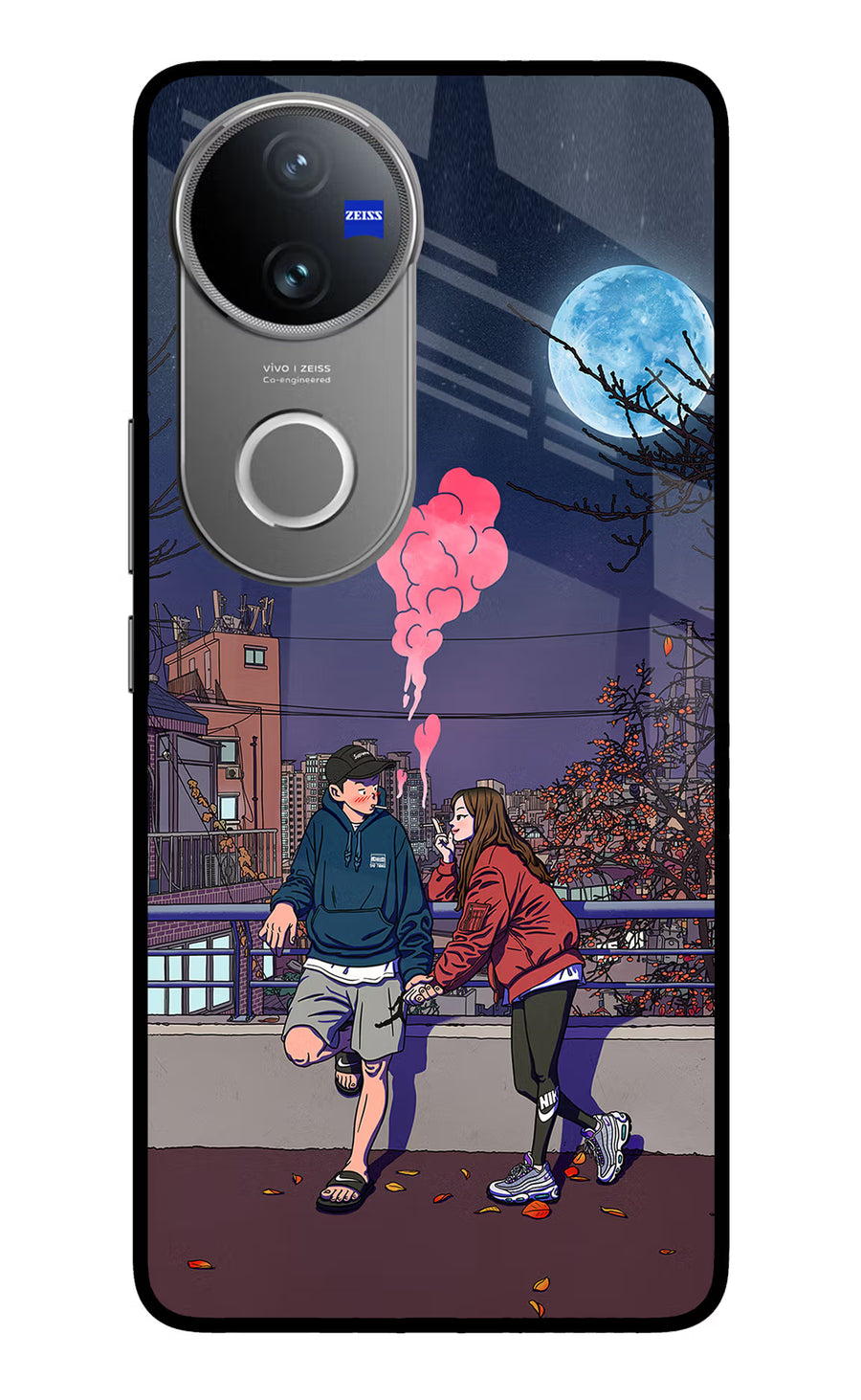 Chilling Couple Vivo V50 5G Back Cover, Metal case
