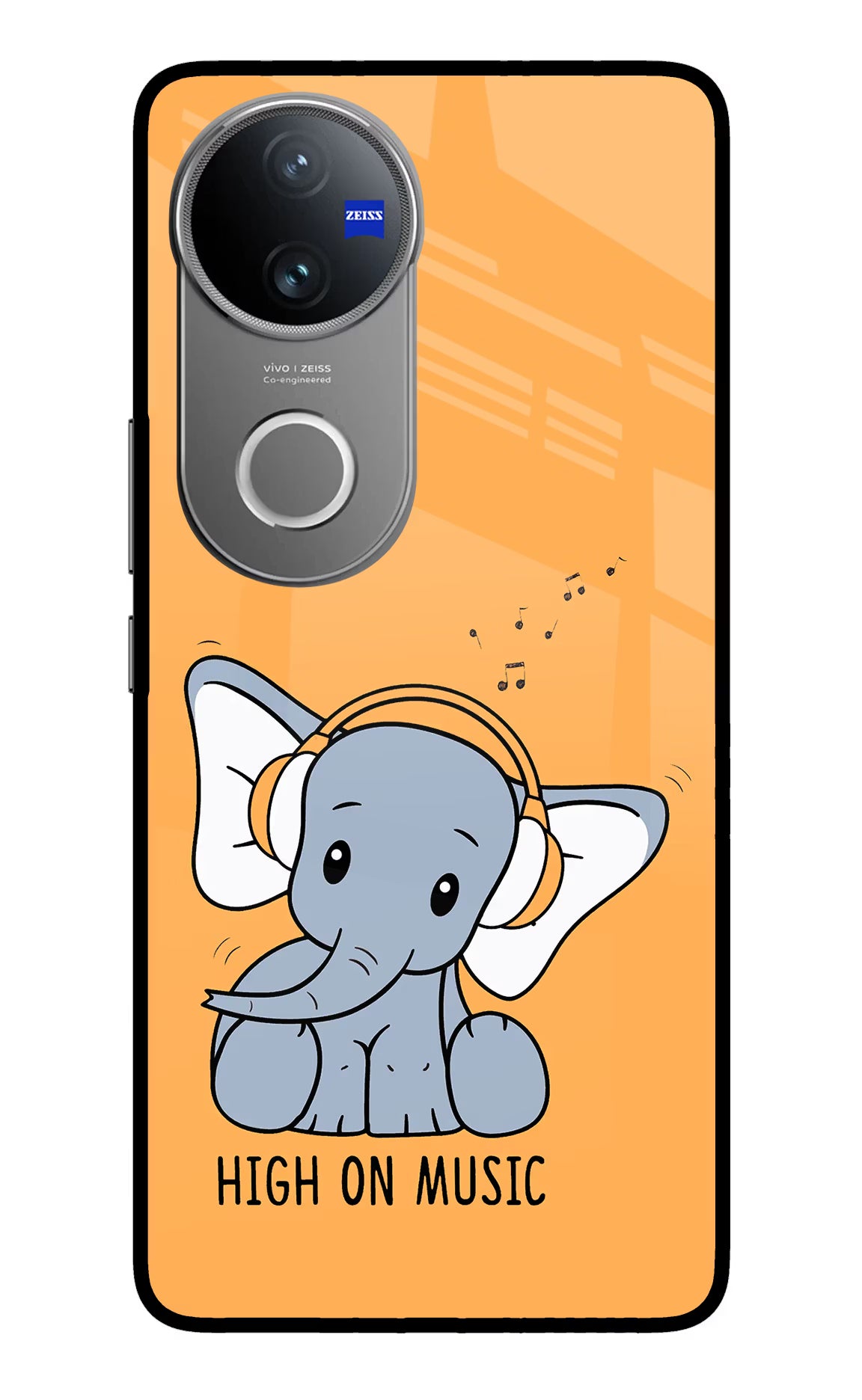 High On Music Vivo V50 5G Glass Case