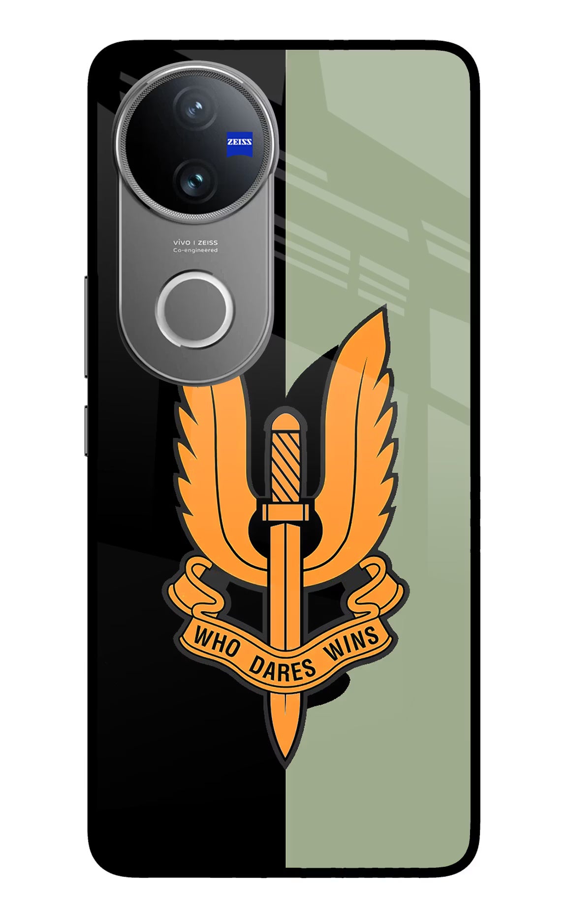 Balidan Logo Vivo V50 5G Glass Case Back Cover by Casekaro