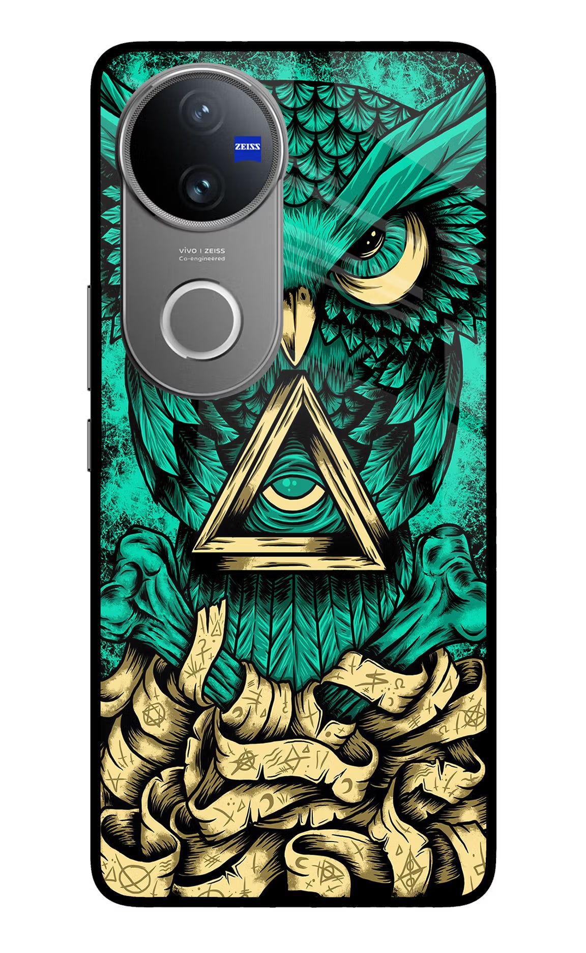 Green Owl Vivo V50 5G Glass Case
