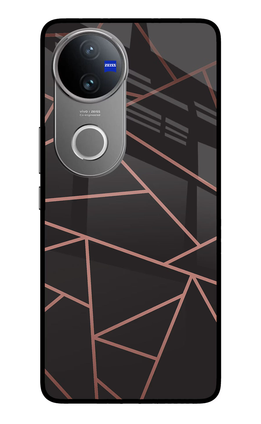 Geometric Pattern Vivo V50 5G Back Cover, Metal case
