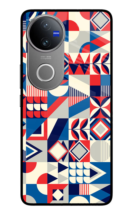 Colorful Pattern Vivo V50 5G Glass Case