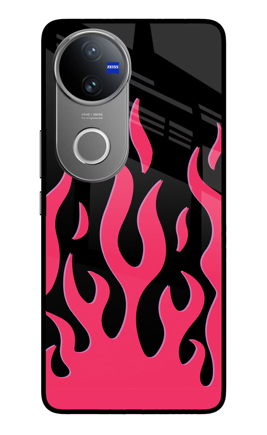 Fire Flames Vivo V50 5G Back Cover, Metal case