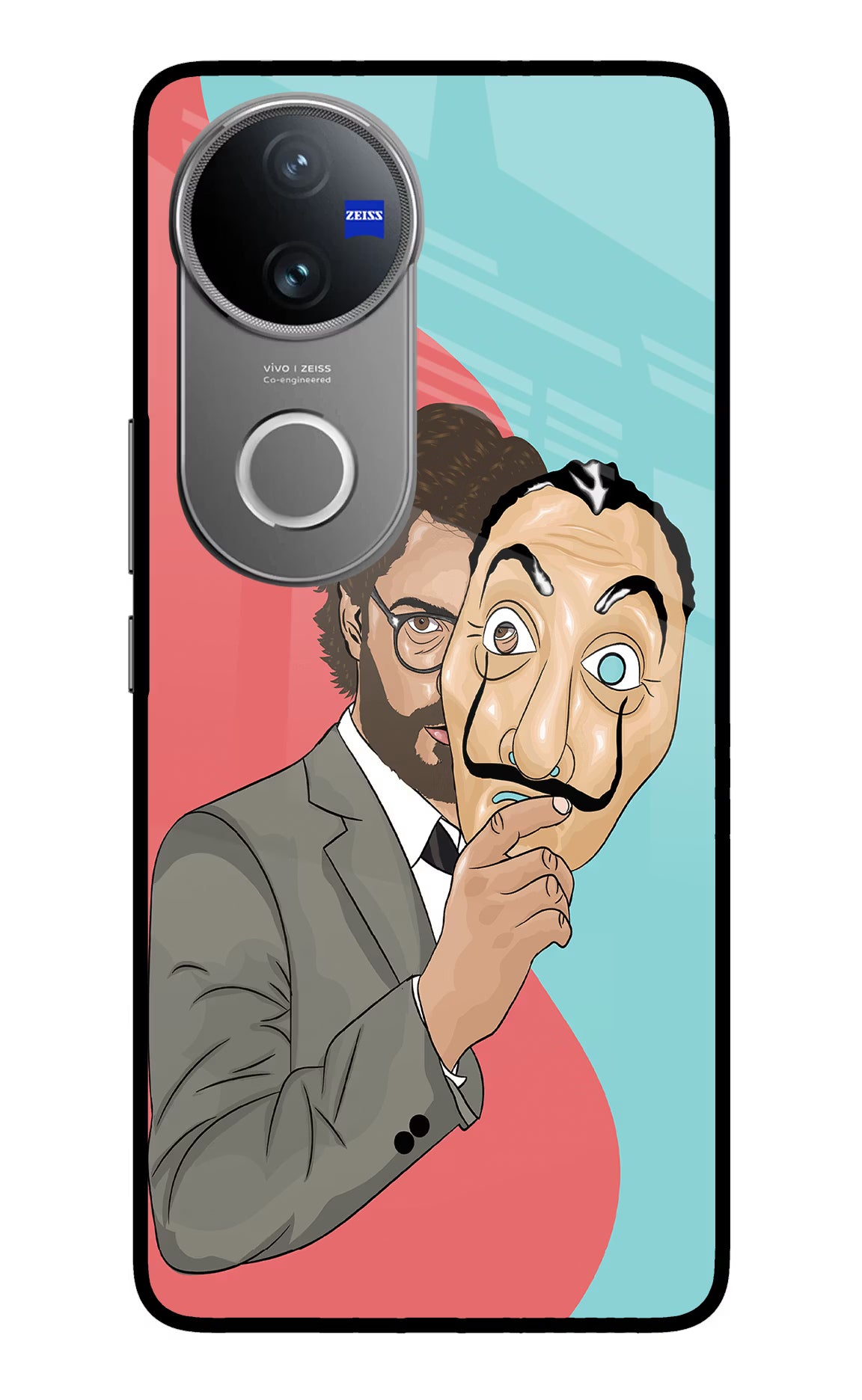 Professor Vivo V50 5G Glass Case Back Cover by Casekaro