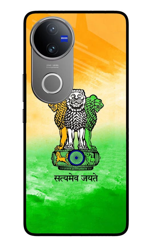 Satyamev Jayate Flag Vivo V50 5G Glass Case