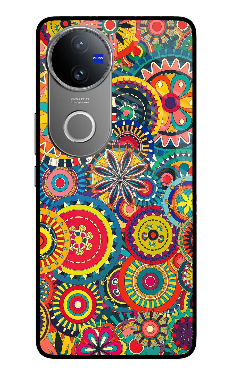 Gol Gol Art Vivo V50 5G Back Cover, Metal case