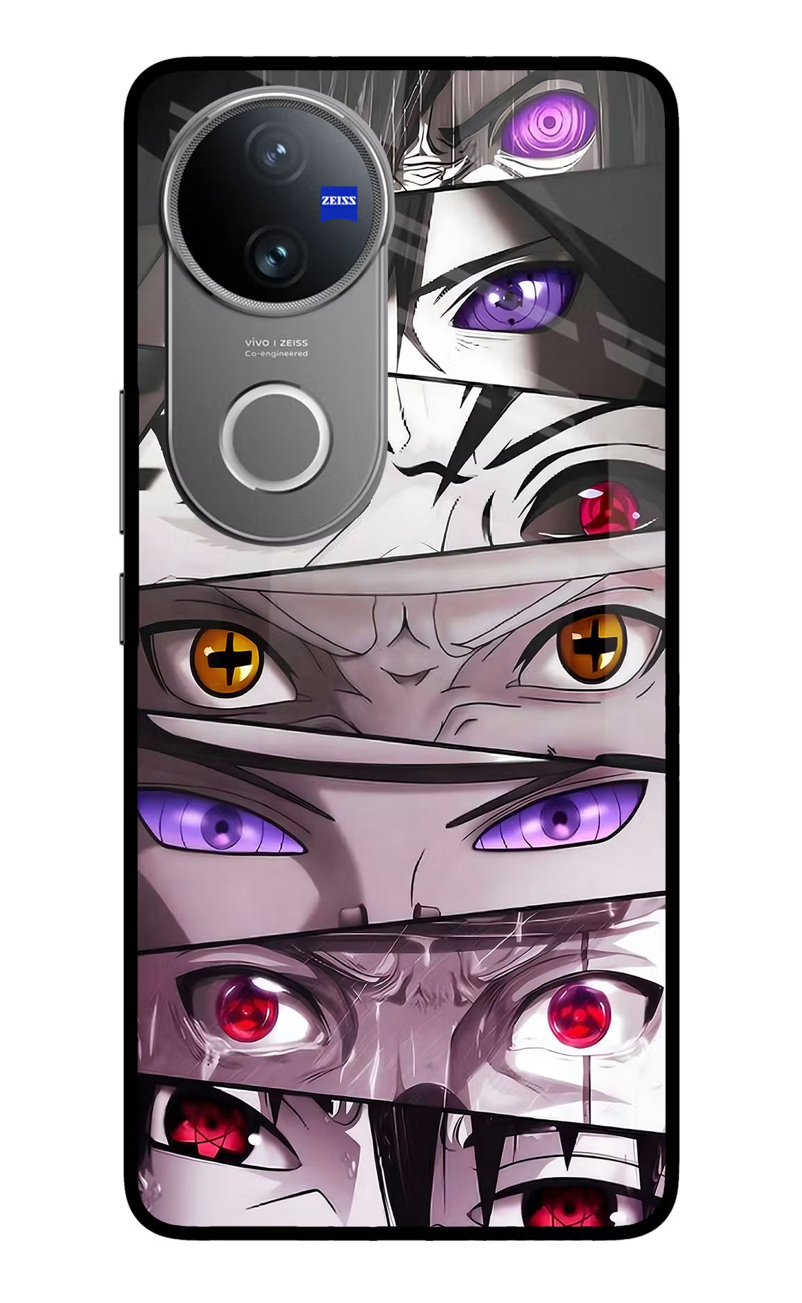 Naruto Anime Vivo V50 5G Glass Case Back Cover by Casekaro
