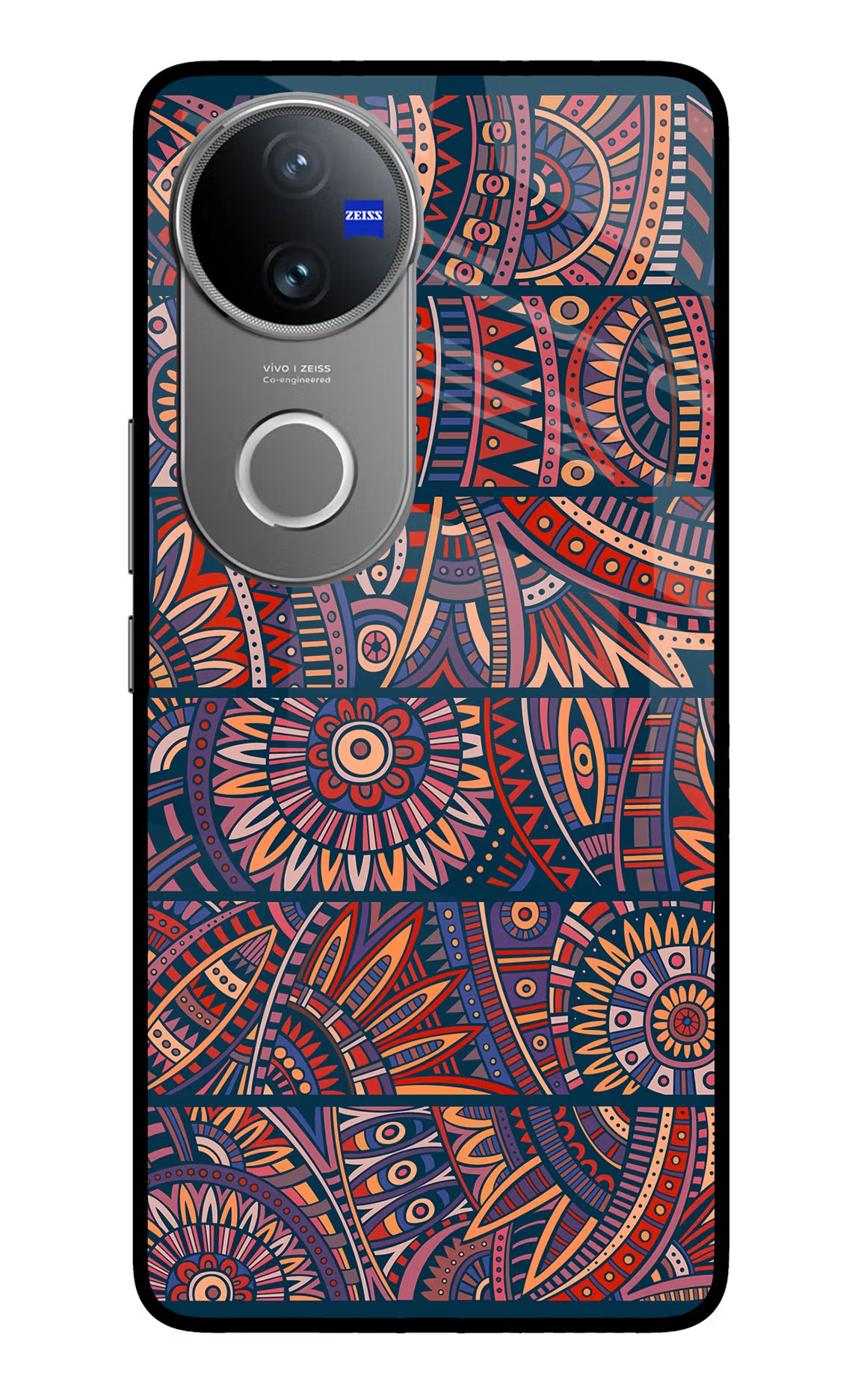 African Culture Design Vivo V50 5G Glass Case