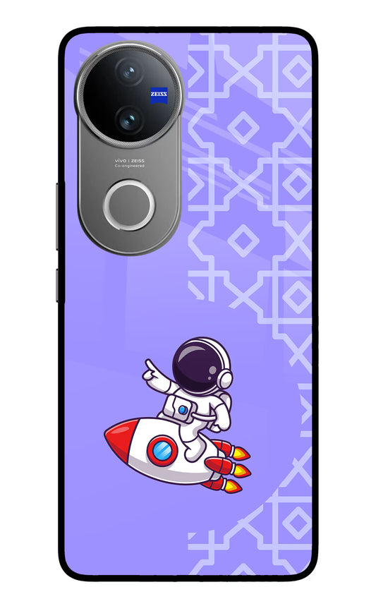 Cute Astronaut Vivo V50 5G Glass Case