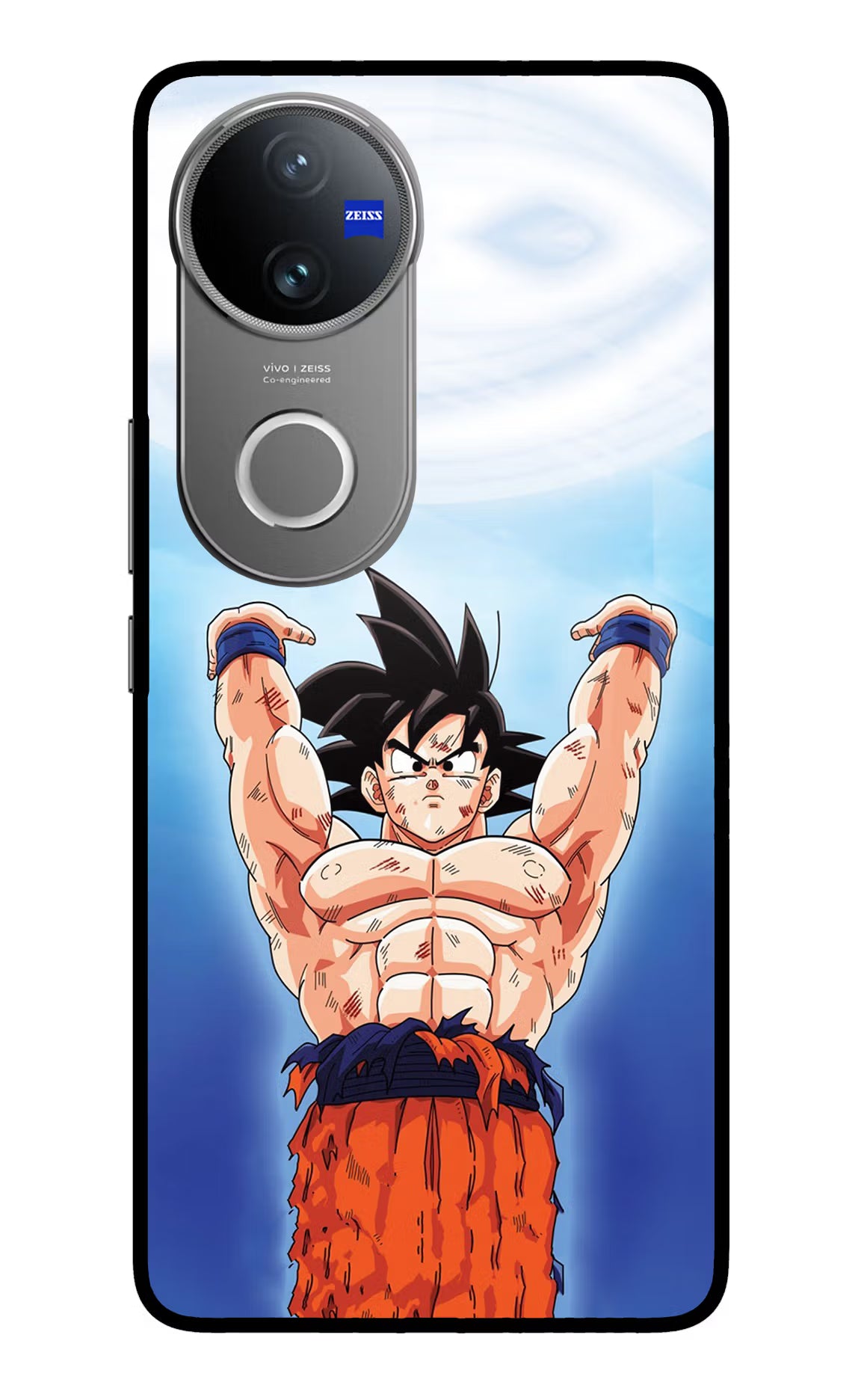 Goku Power Vivo V50 5G Glass Case Back Cover by Casekaro
