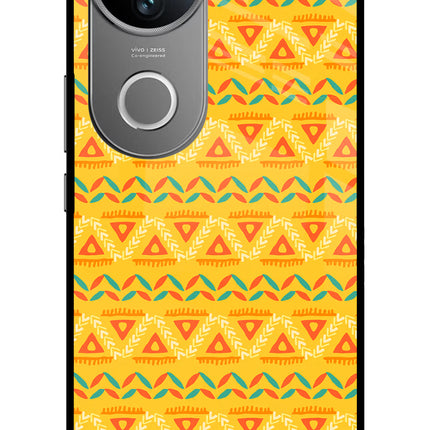 Tribal Pattern Vivo V50 5G Glass Case