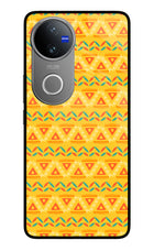 Tribal Pattern Vivo V50 5G Glass Case