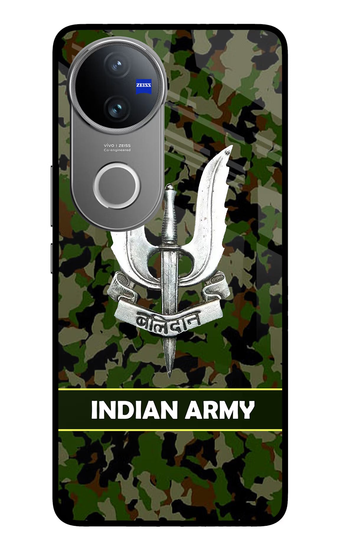 Balidan Indian Logo Vivo V50 5G Glass Case Back Cover by Casekaro